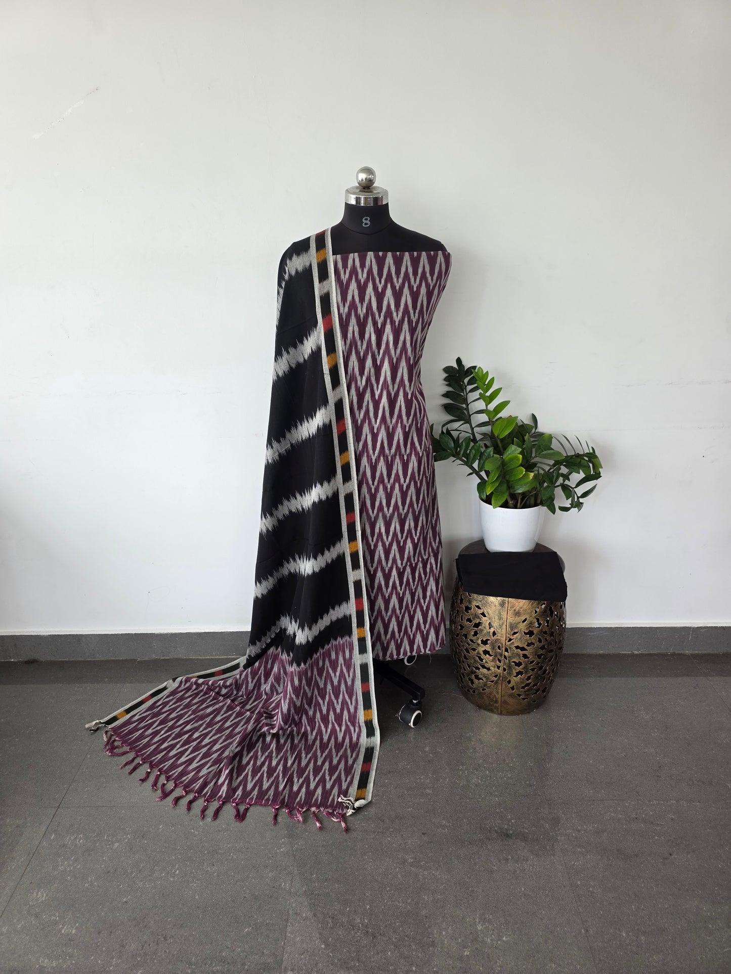 Pochampally ikkat cotton set - IC16