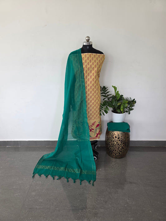 Pure handloom warli cotton set - w1