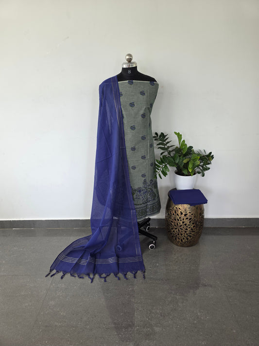 Pure handloom warli cotton set - w3