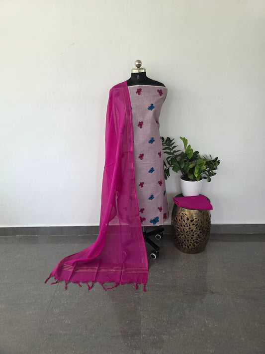 Pure handloom warli cotton set - w12