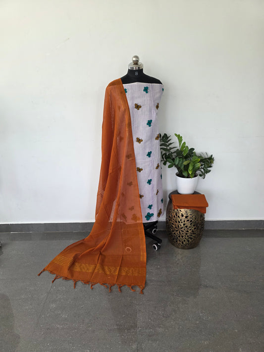 Pure handloom warli cotton set - w17