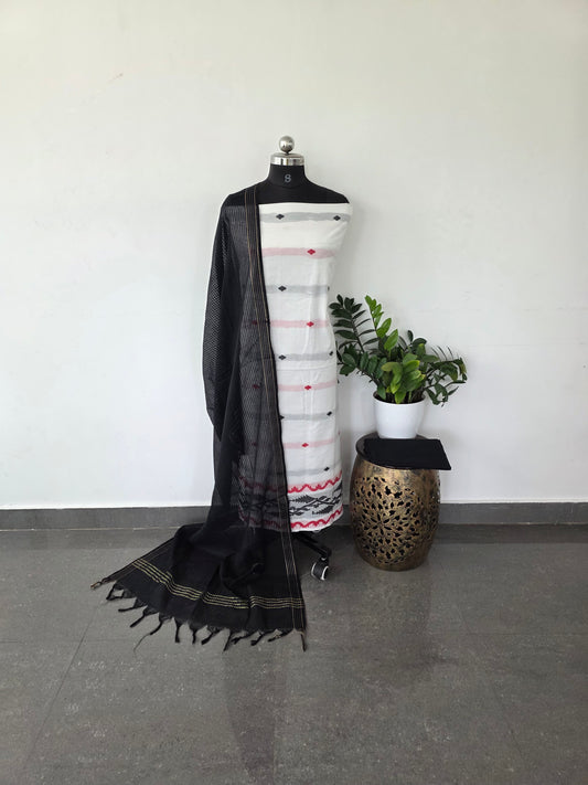 Pure handloom cotton set - w35