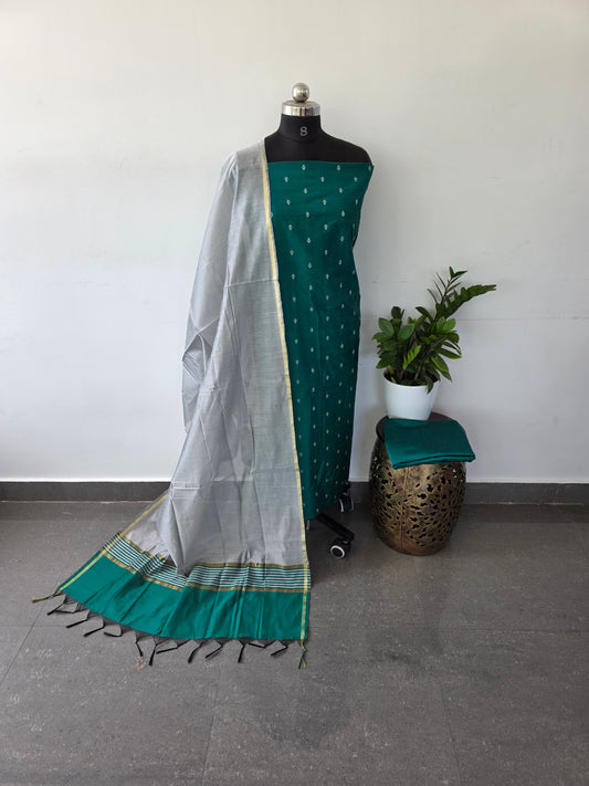 Soft silky set - teal green