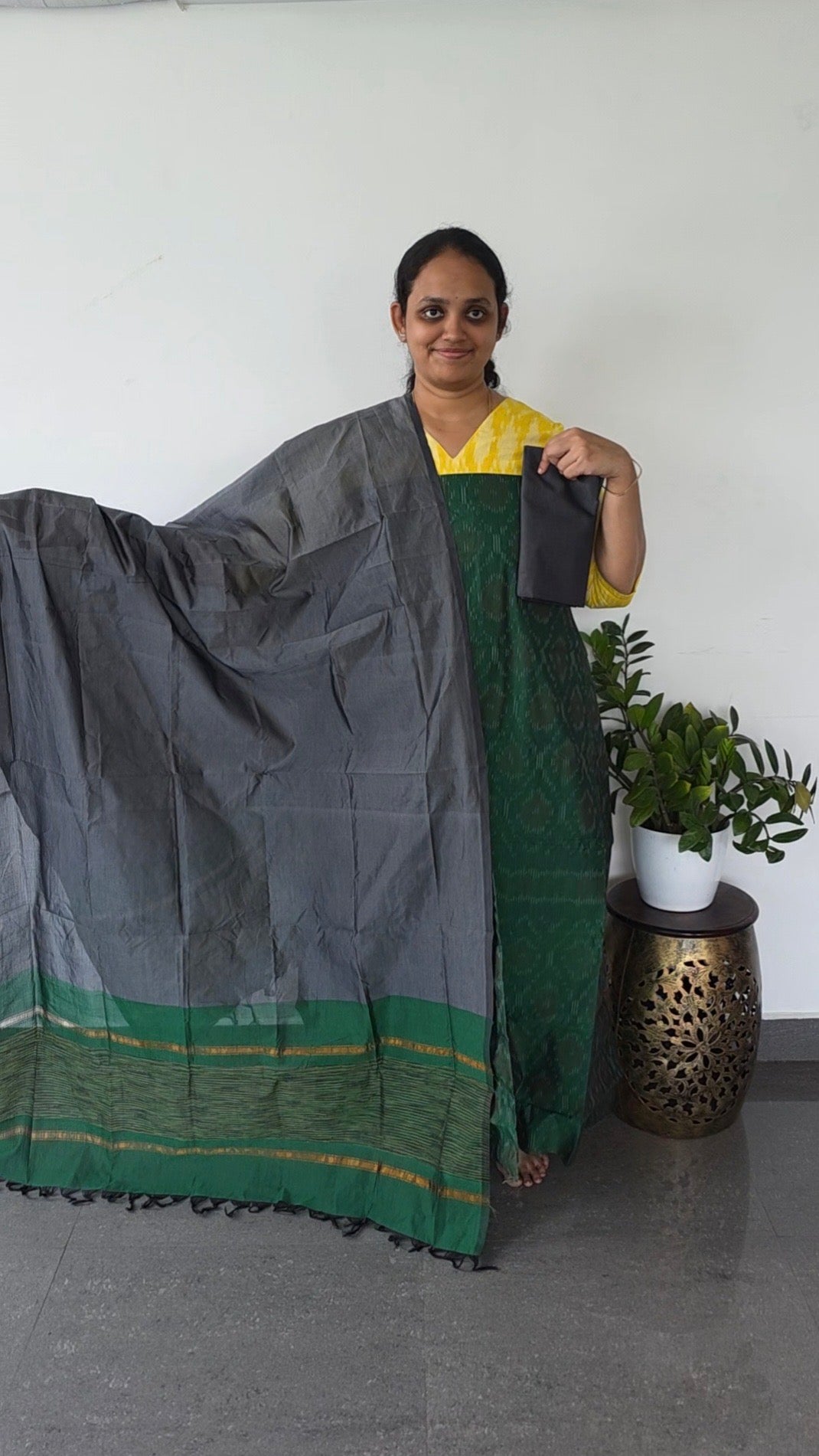 Pochampally sico full ikkat set - SS73