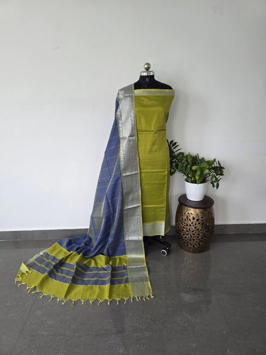 Premium semi mangalagiri silk set - PM2