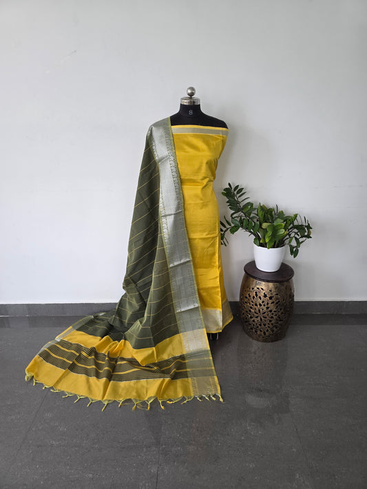 Premium semi mangalagiri silk set - PM1