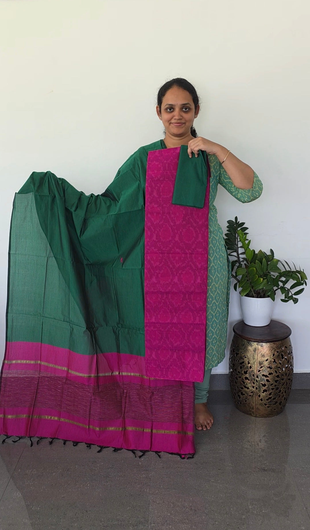 Pochampally sico full ikkat set - SD123