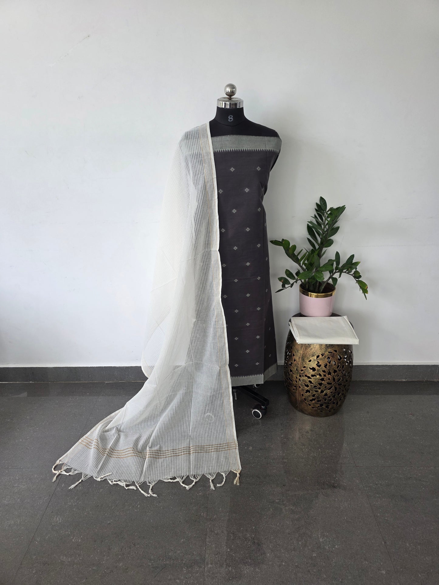 Pure handloom cotton set  - WH41