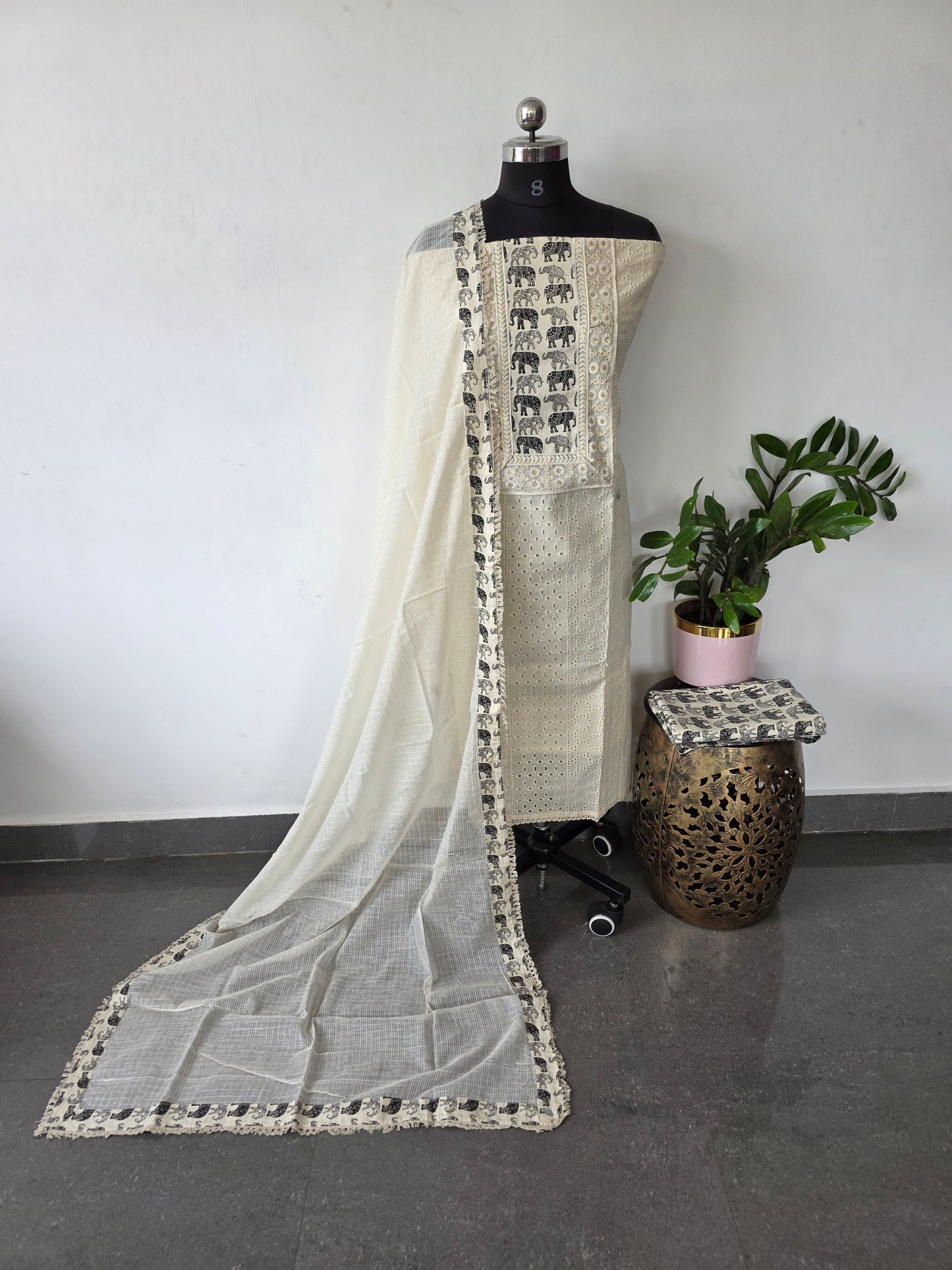 Premium hakoba cotton salwar set - CLA316