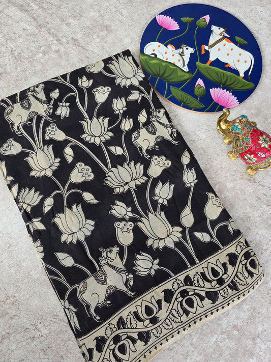 Pure kalamkari cotton saree  - KS4