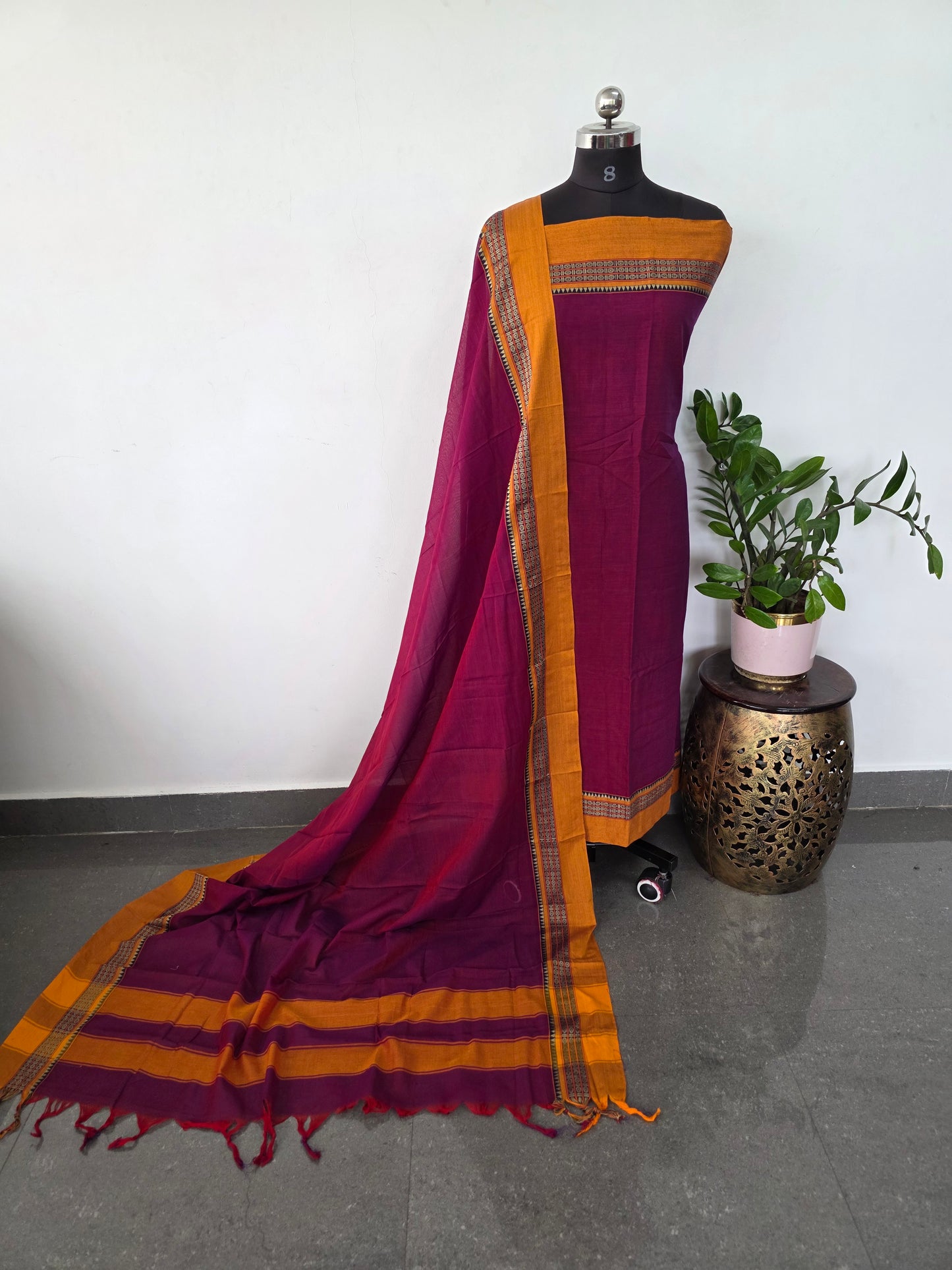 Mercerised narayanapet salwar set (4.5 meters)- NA412