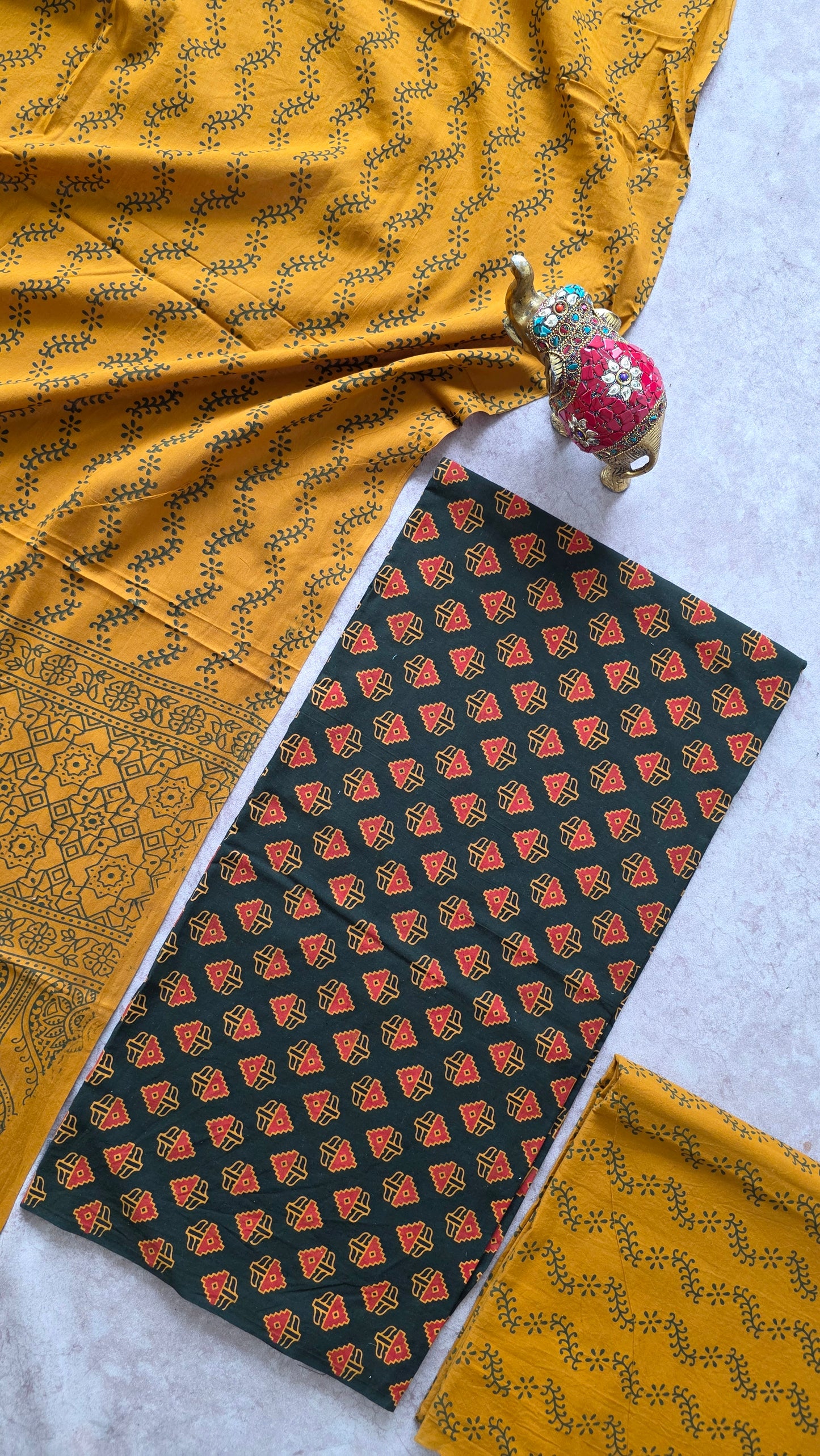 Heavy Ajrakh cotton set - VC76