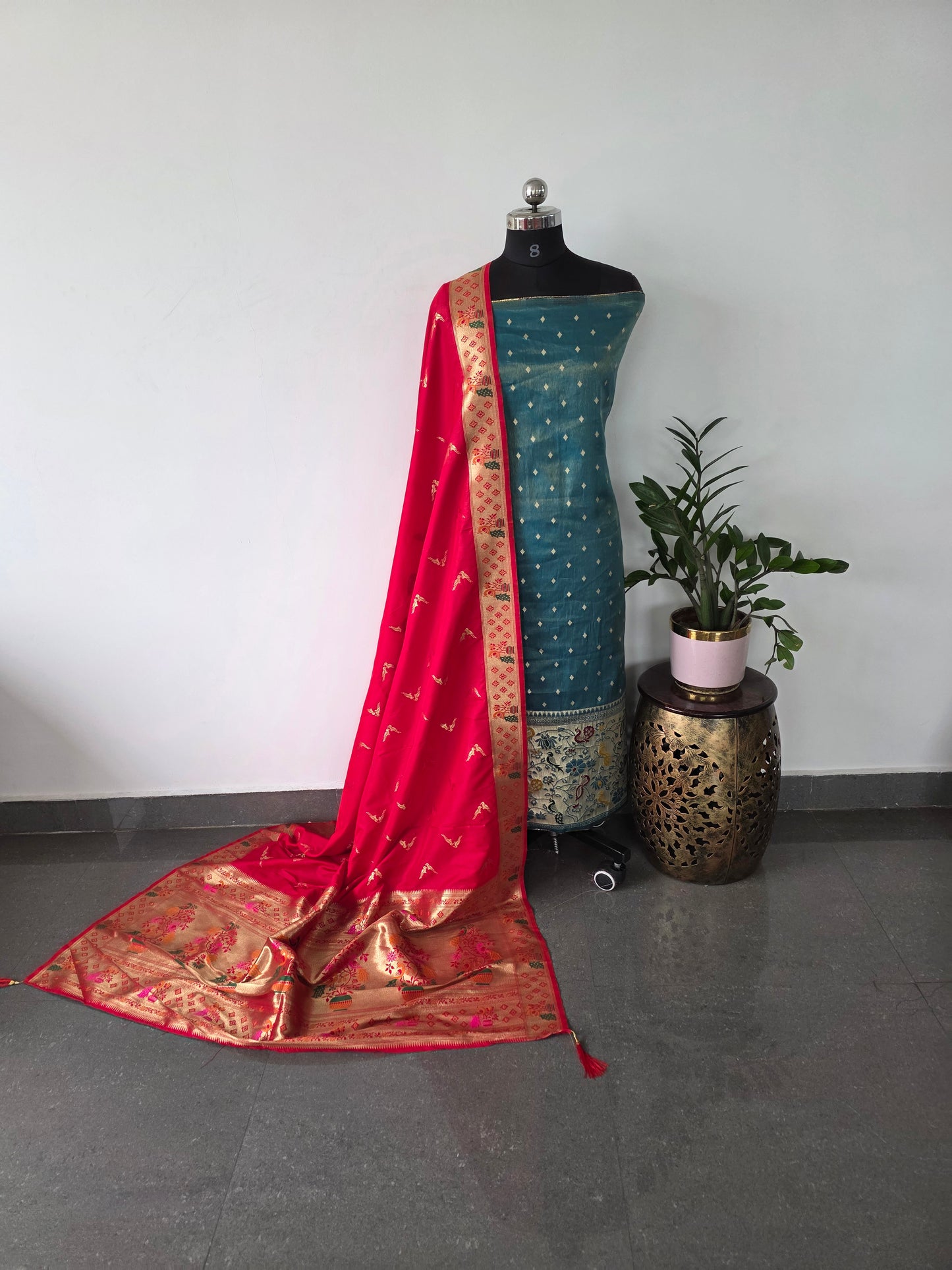Premium paithani silk set - PX5