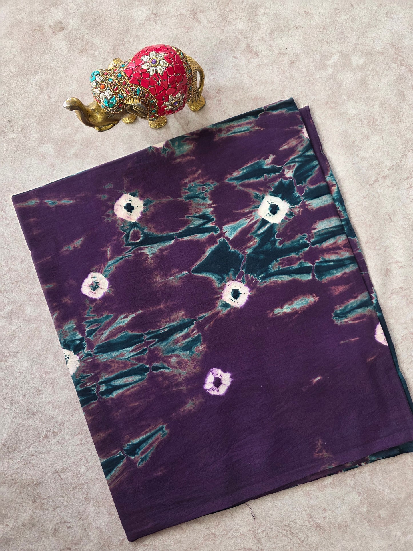 Tie & dye Batik/ Kaftan Nighty fabric ( approx 3 mtrs ) - NF71