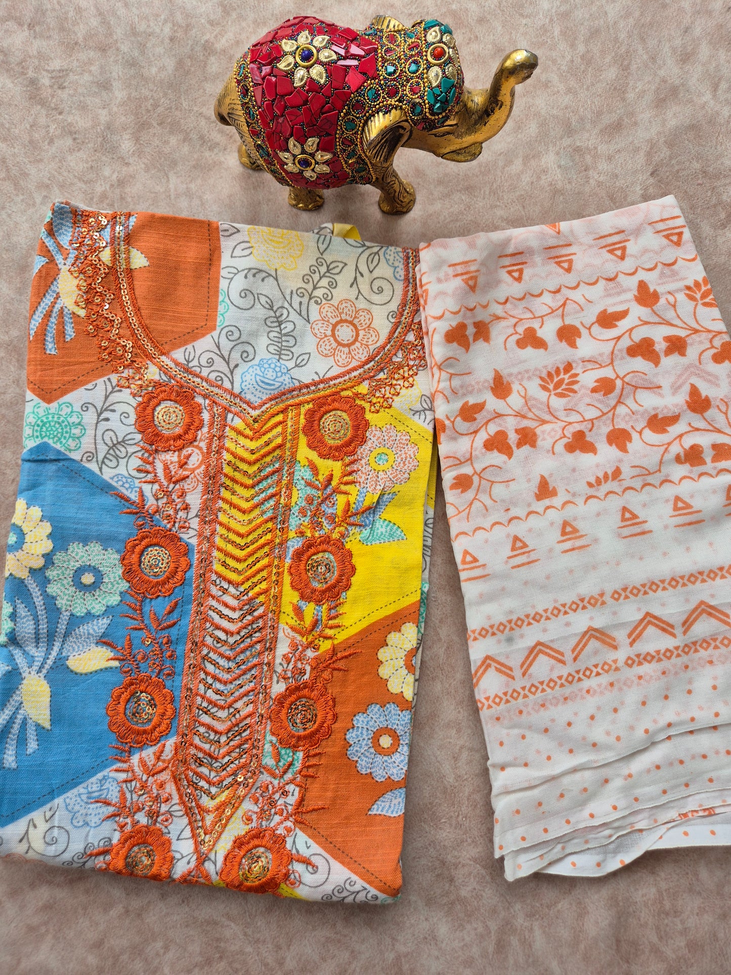 Slub cotton set - D103