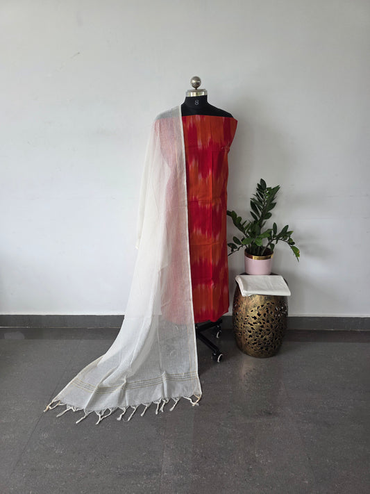 Pure handloom cotton set  - WH46