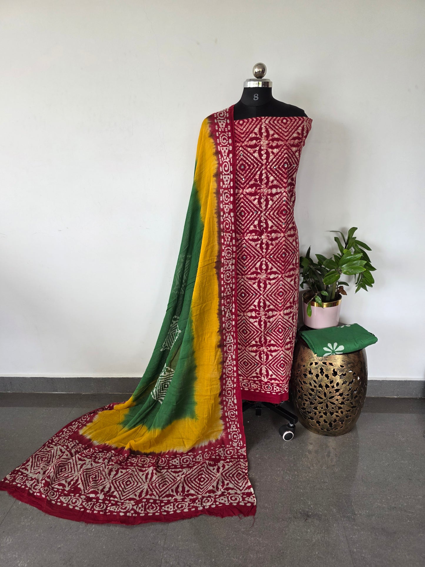 Rangoli pure batik cotton set - BA298