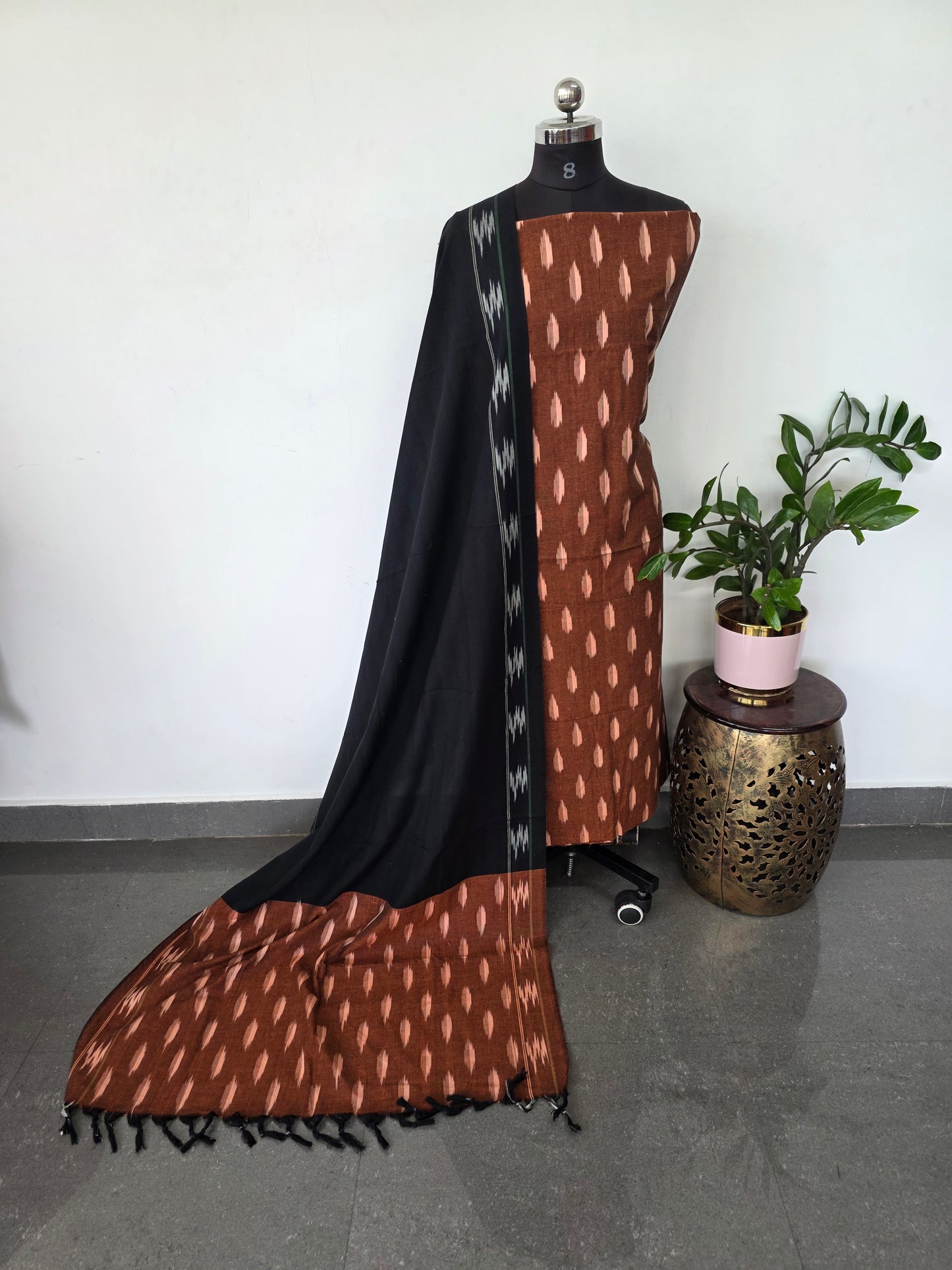 Pochampally ikkat cotton set - KK172