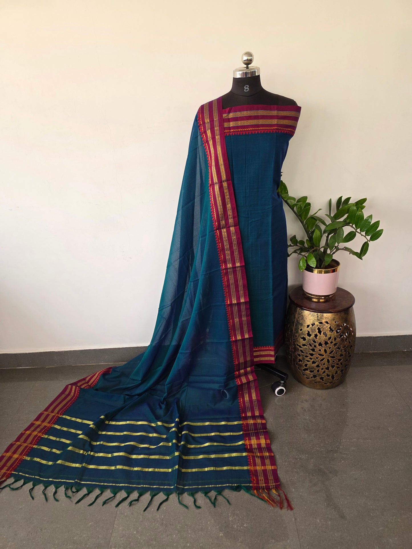 Mercerised narayanapet salwar set (4.5 meters)- NA162