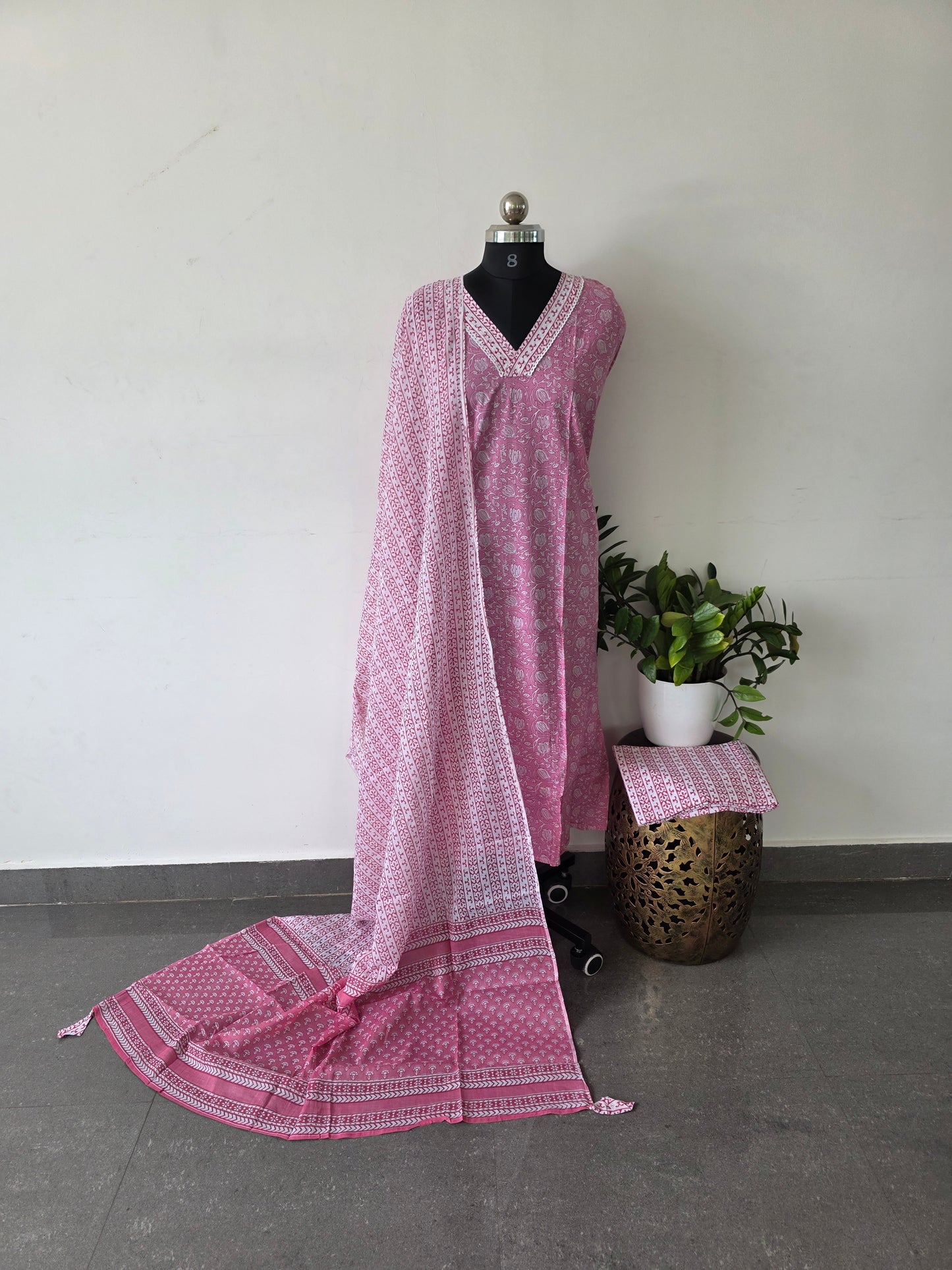 Pure jaipuri cotton set  -332