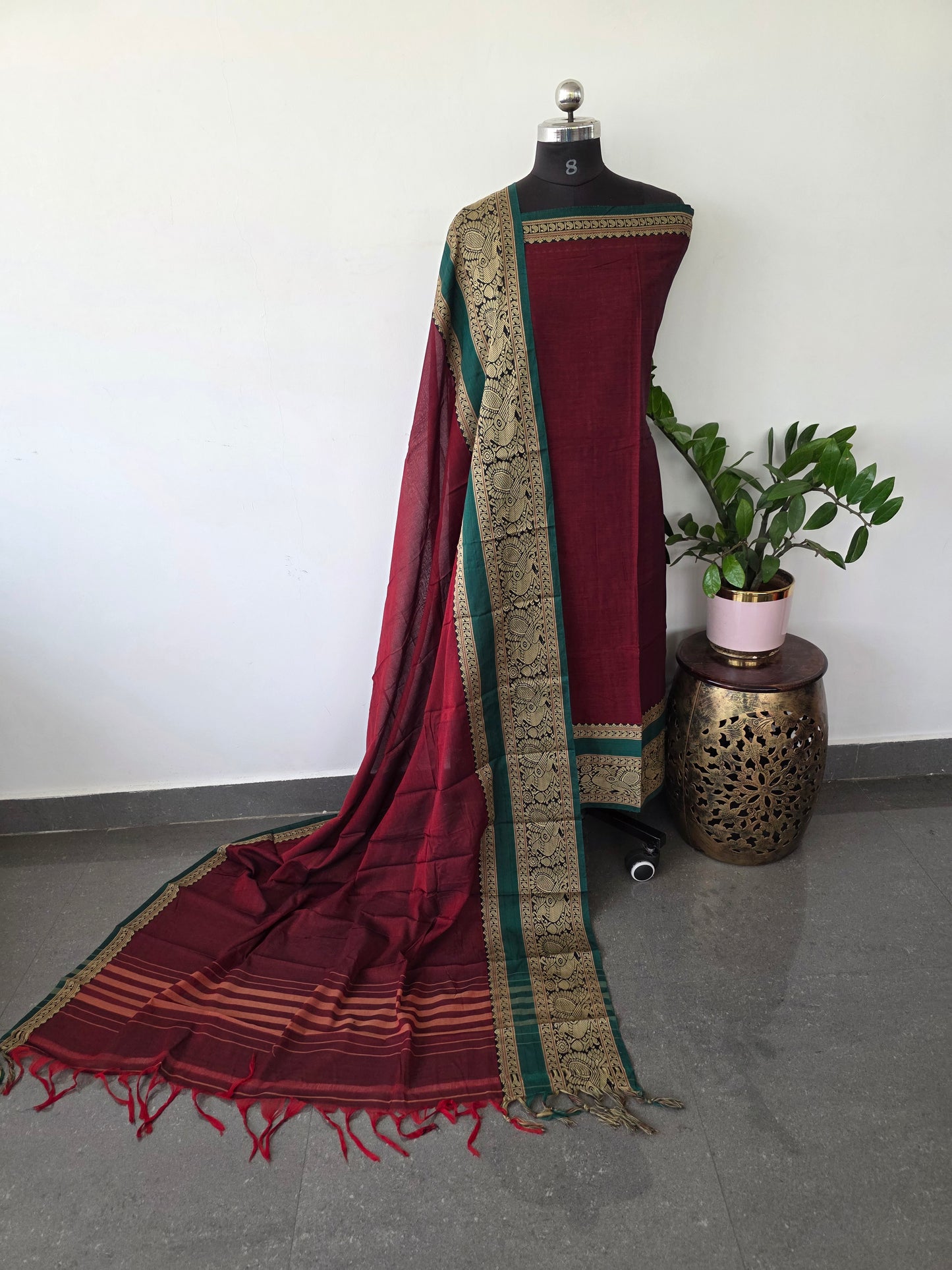 Mercerised narayanapet salwar set (4.5 meters)- NA167