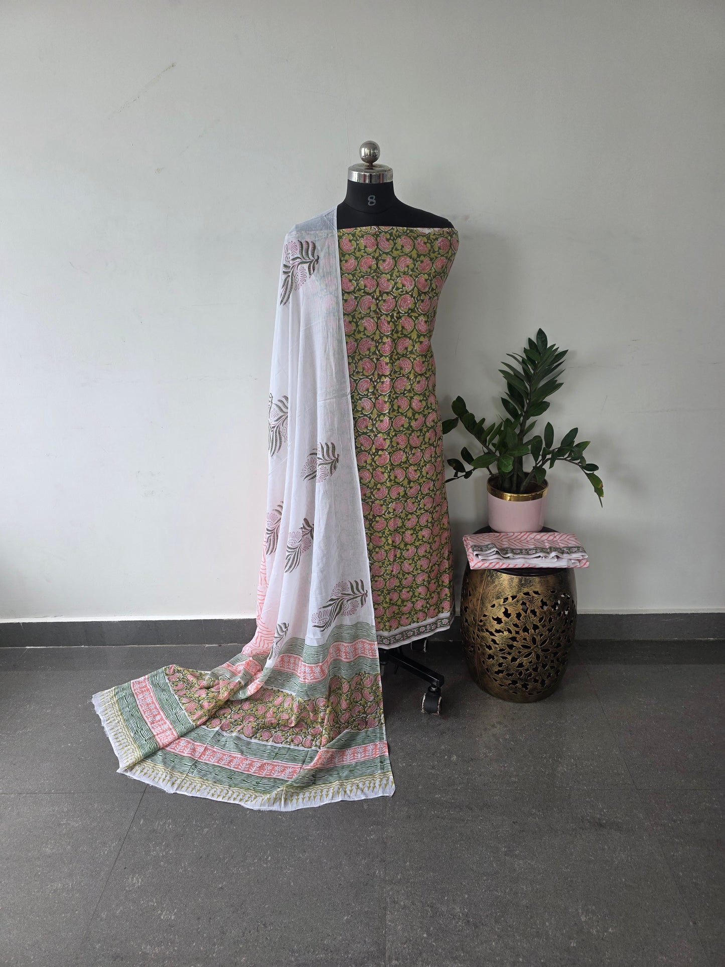 Jaipuri handblock cotton set - Ja2