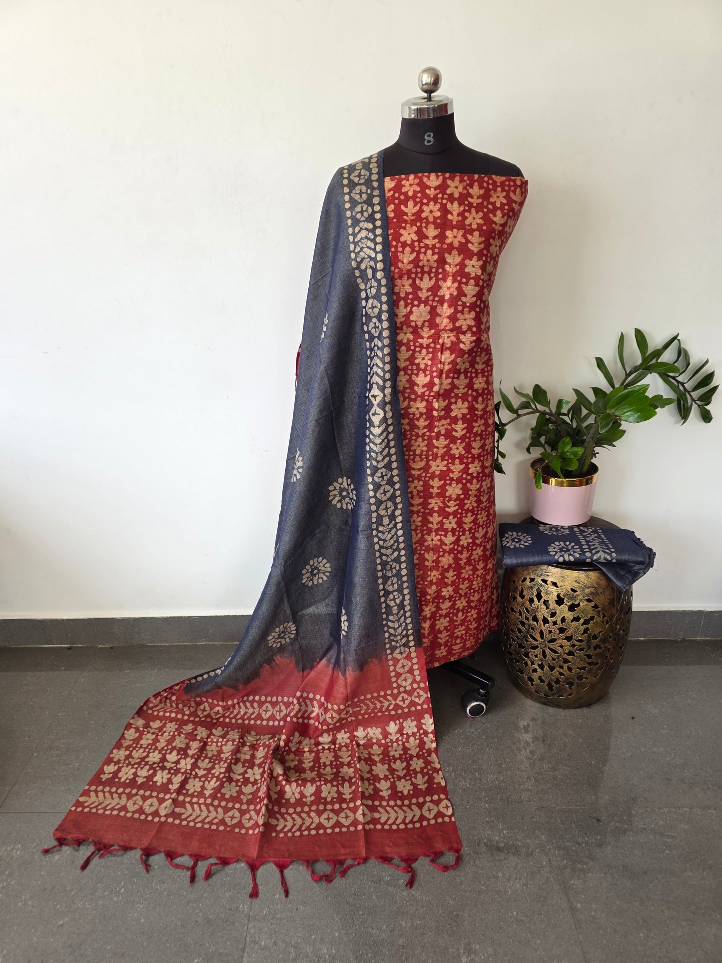 Bhagalpuri batik salwar set - BA465