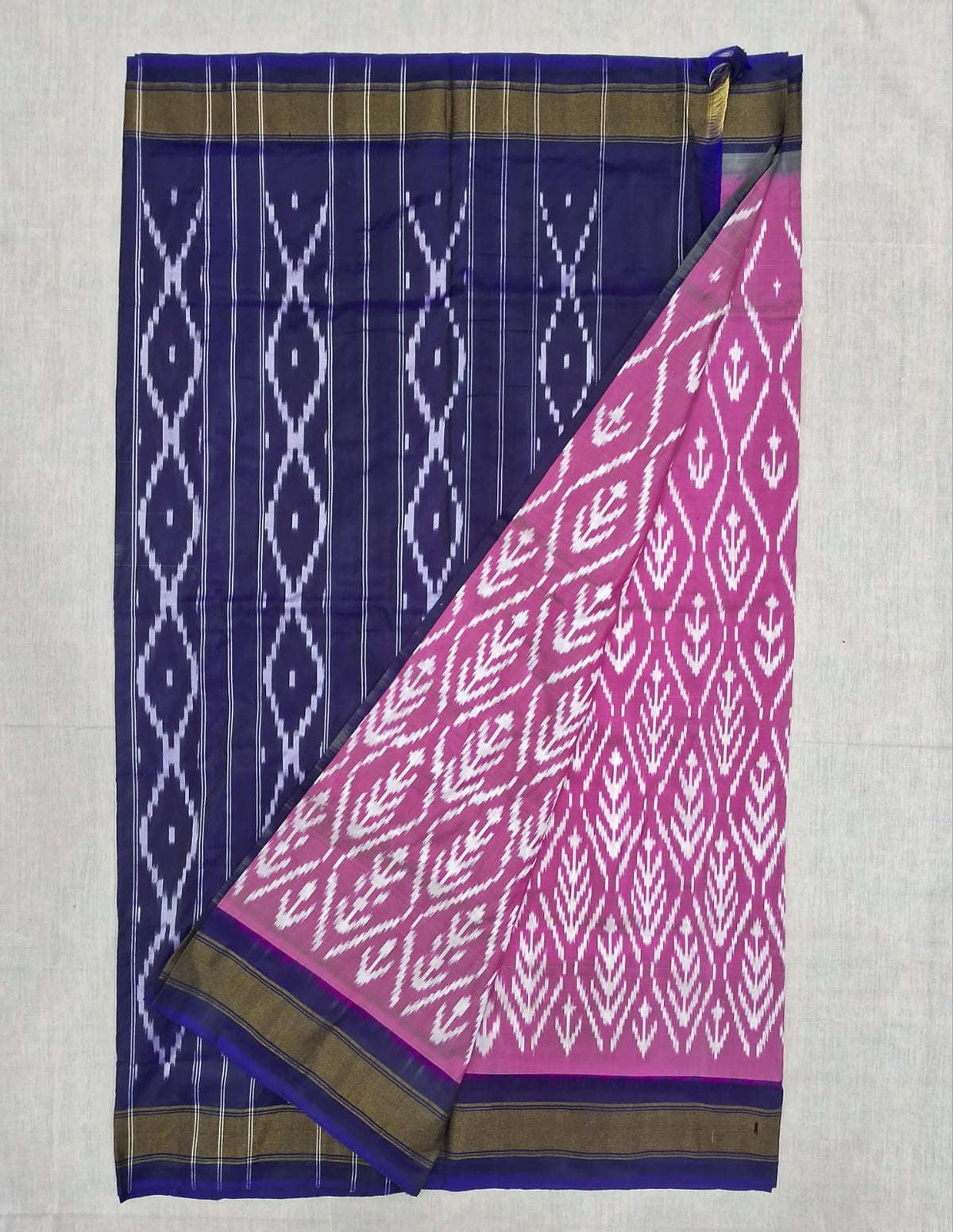 Mulberry pure Ikkat pattu saree- WW592