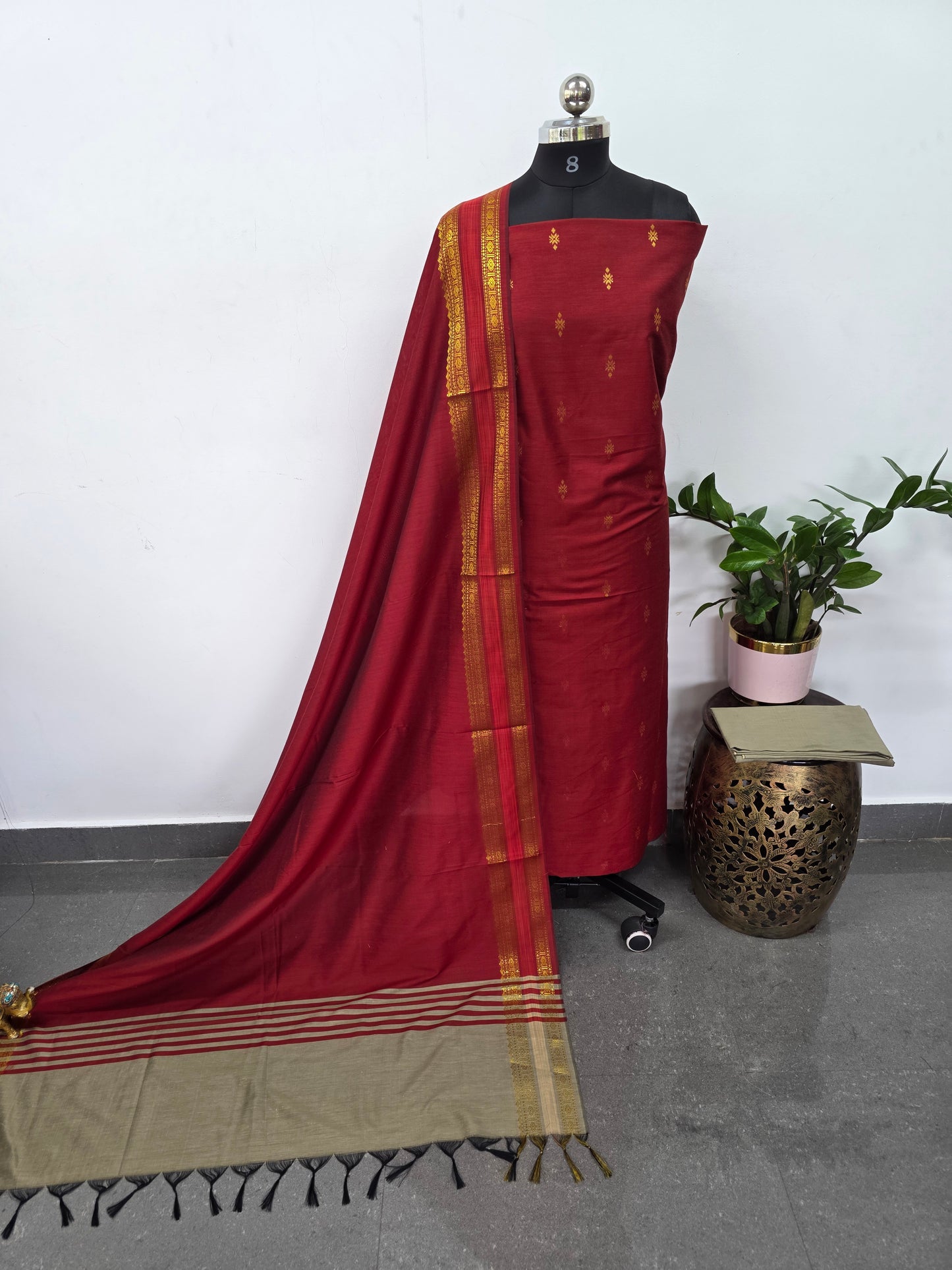 Softy silk jari butta set - RW17