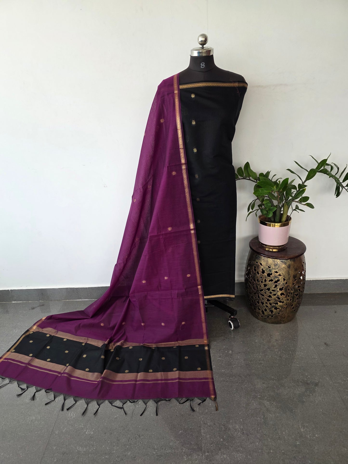 Semi Maheshwari silk salwar set - SM129