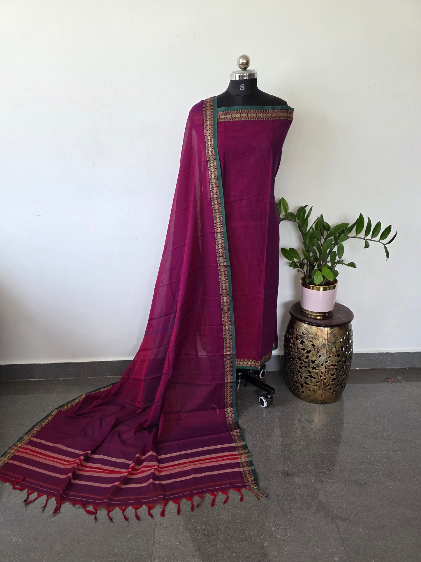 Mercerised narayanapet salwar set (4.5 meters)- NA345