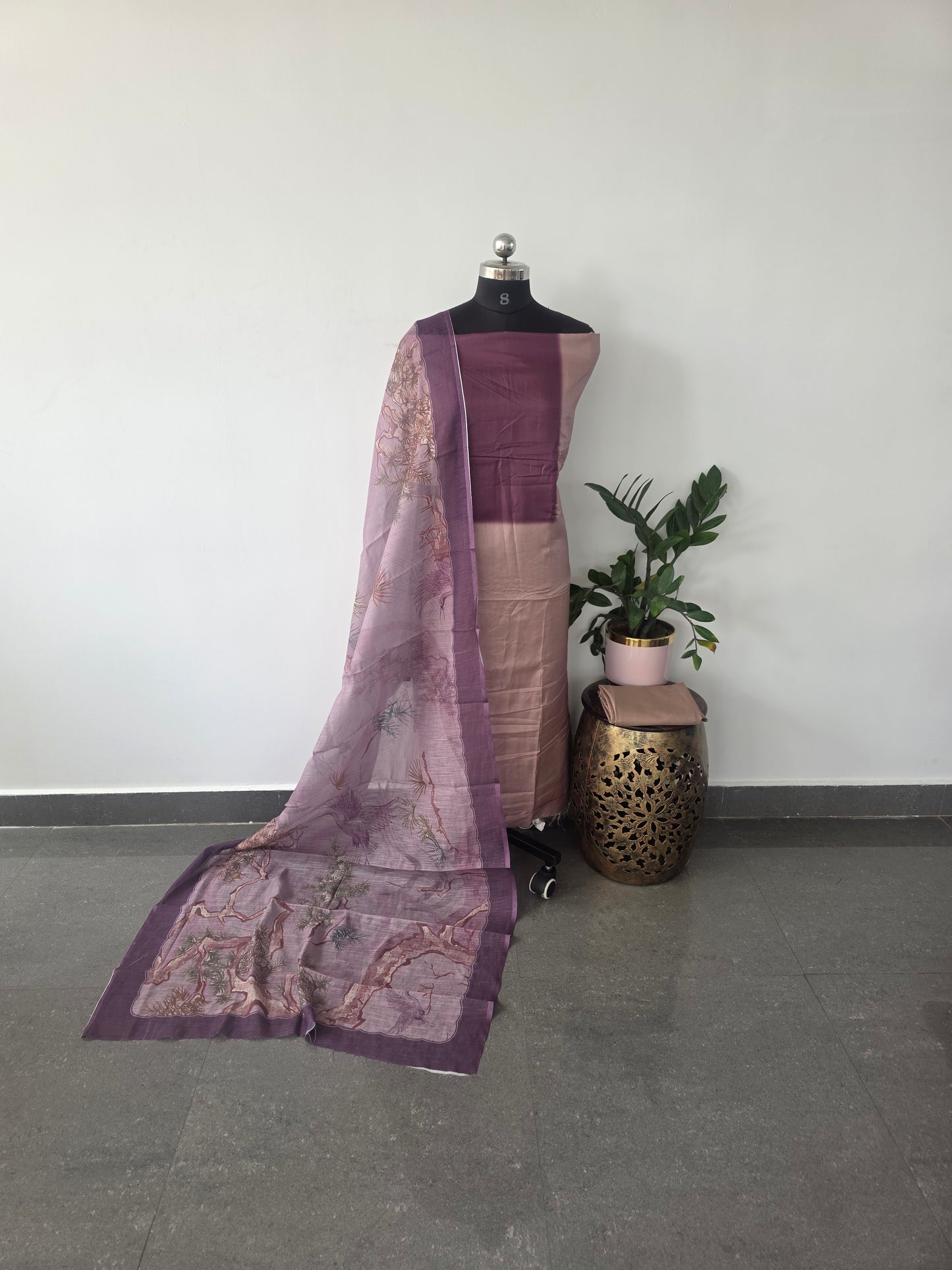 Fancy tussar silk set - 53
