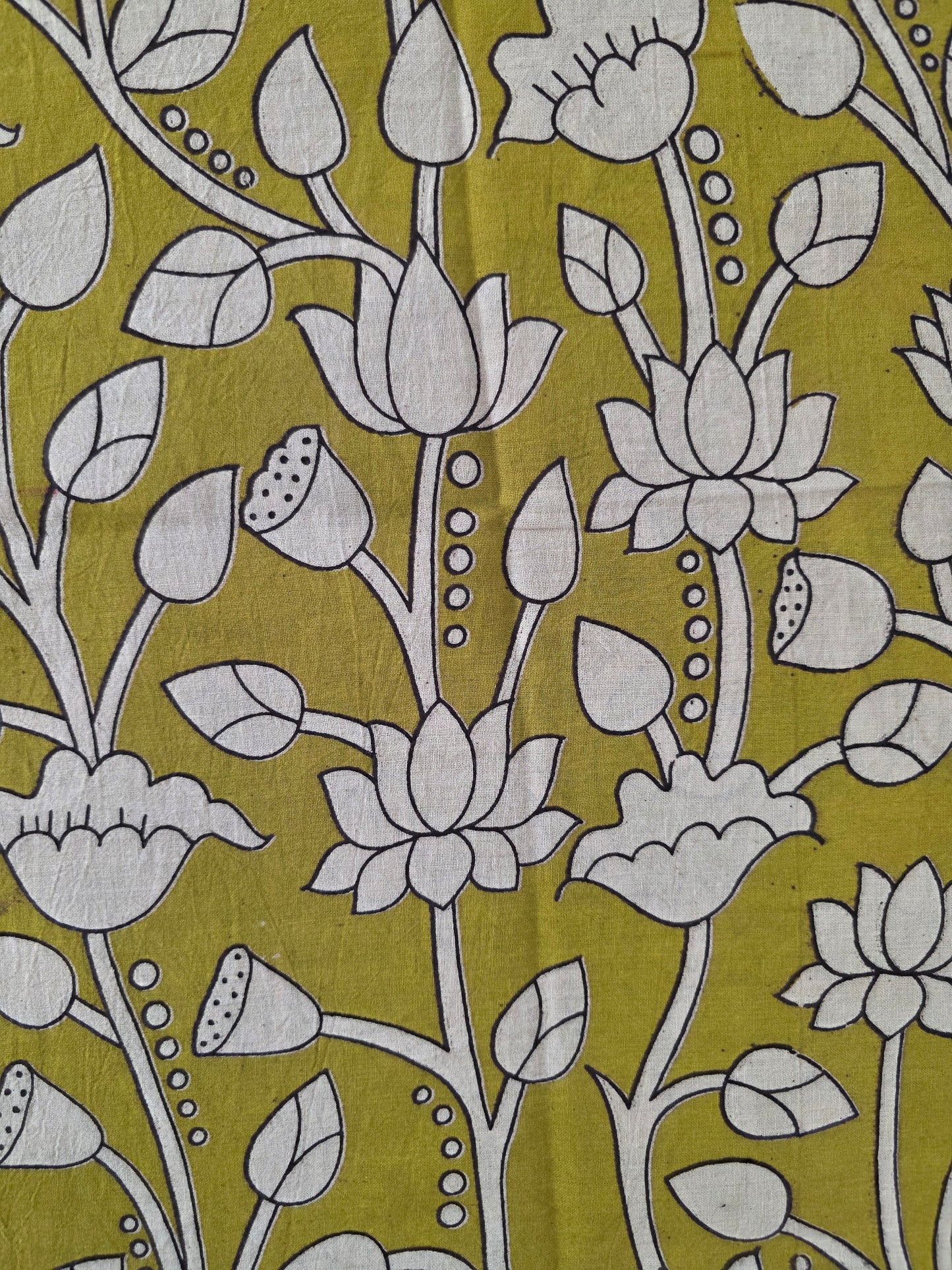 Pure Kalamkari Cotton Salwar Set (2.50 Metres) - Ak359