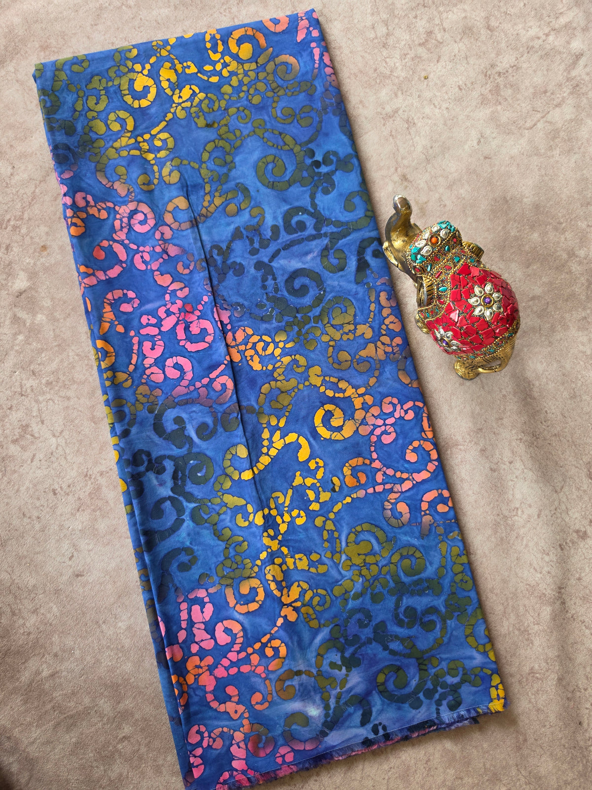 Handcrafted batik cotton running material -HB117
