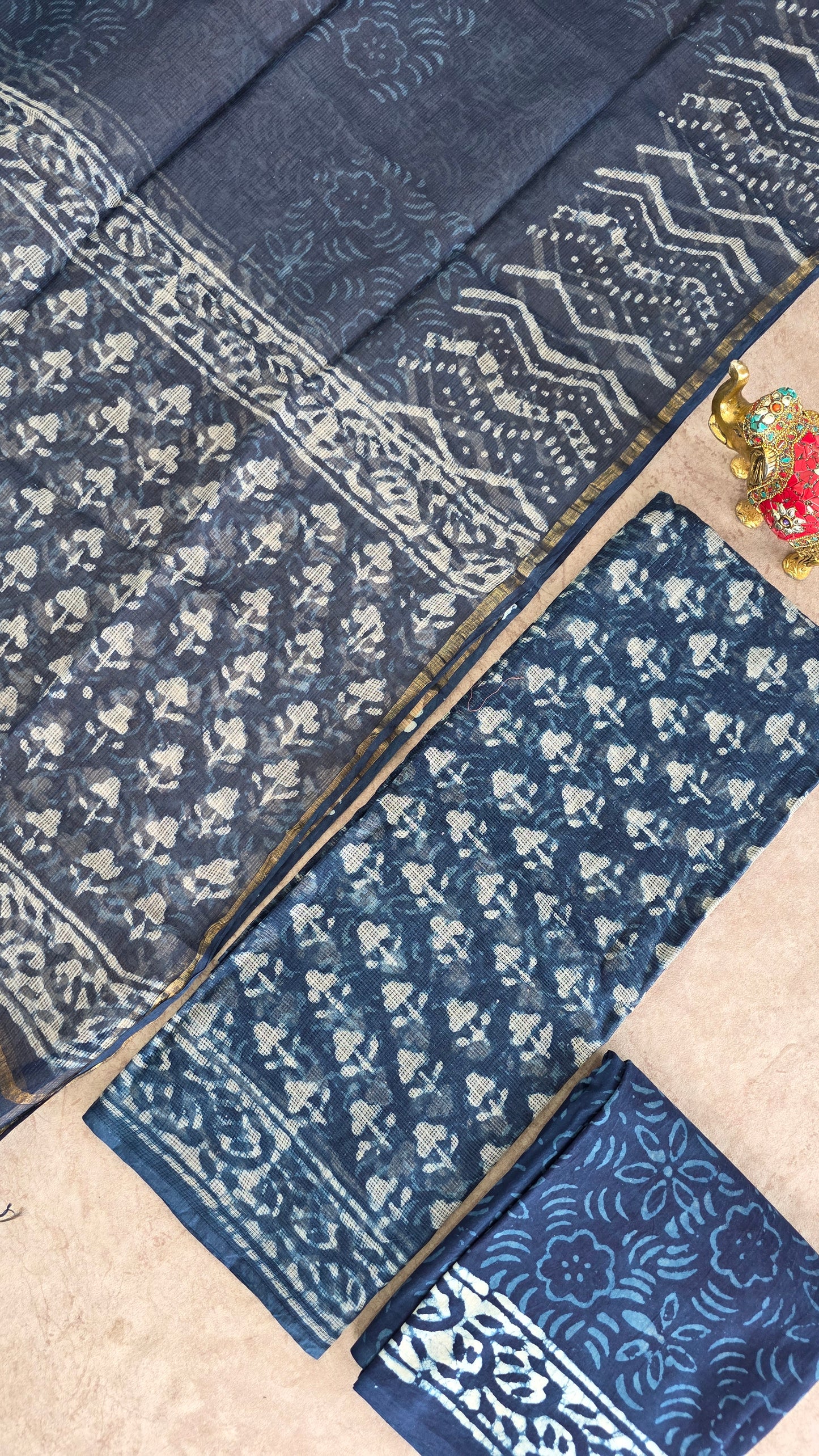 Handblock jaipuri kota doria set -JA892