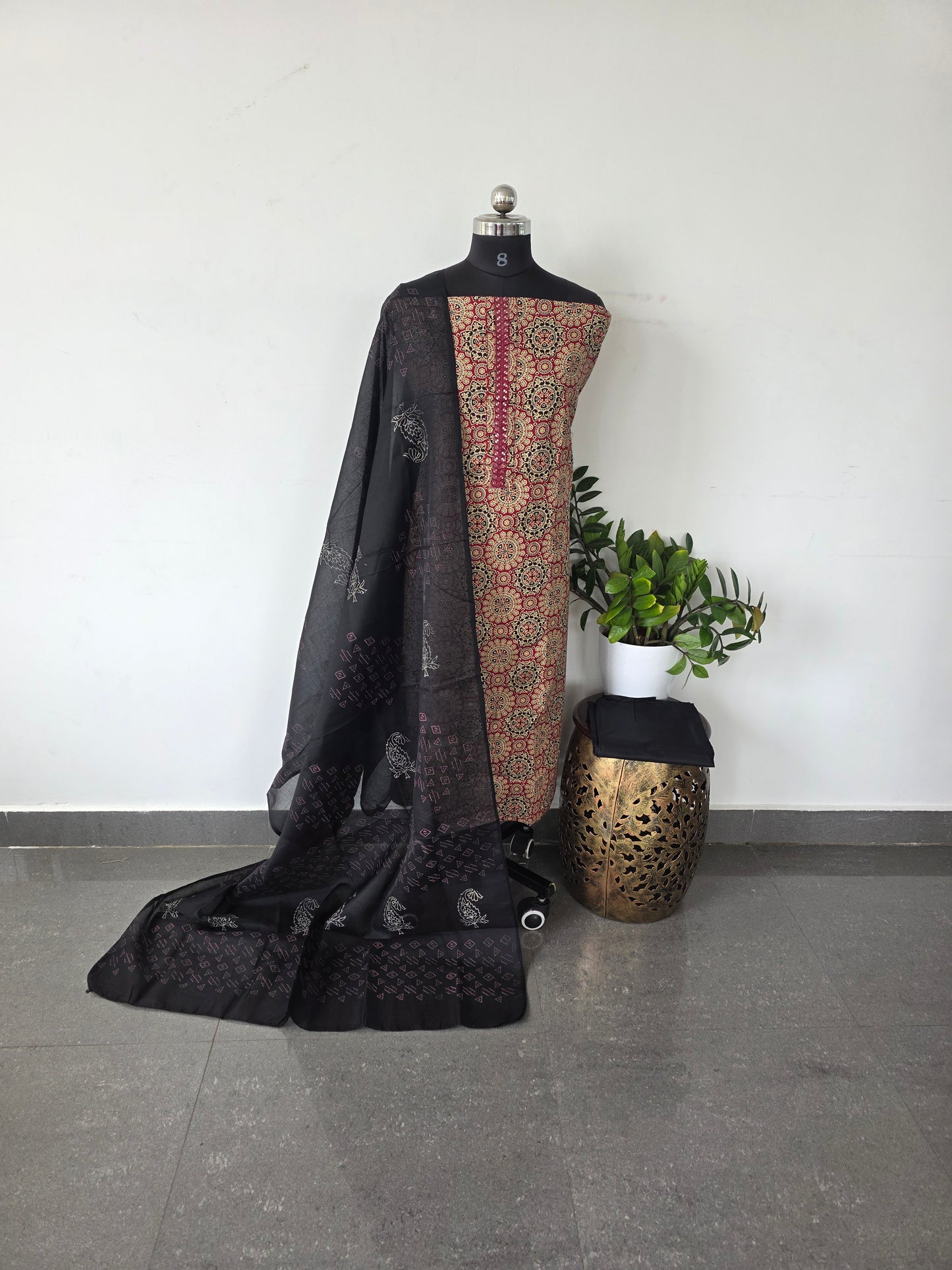 Ajrakh mixed cotton set  -265
