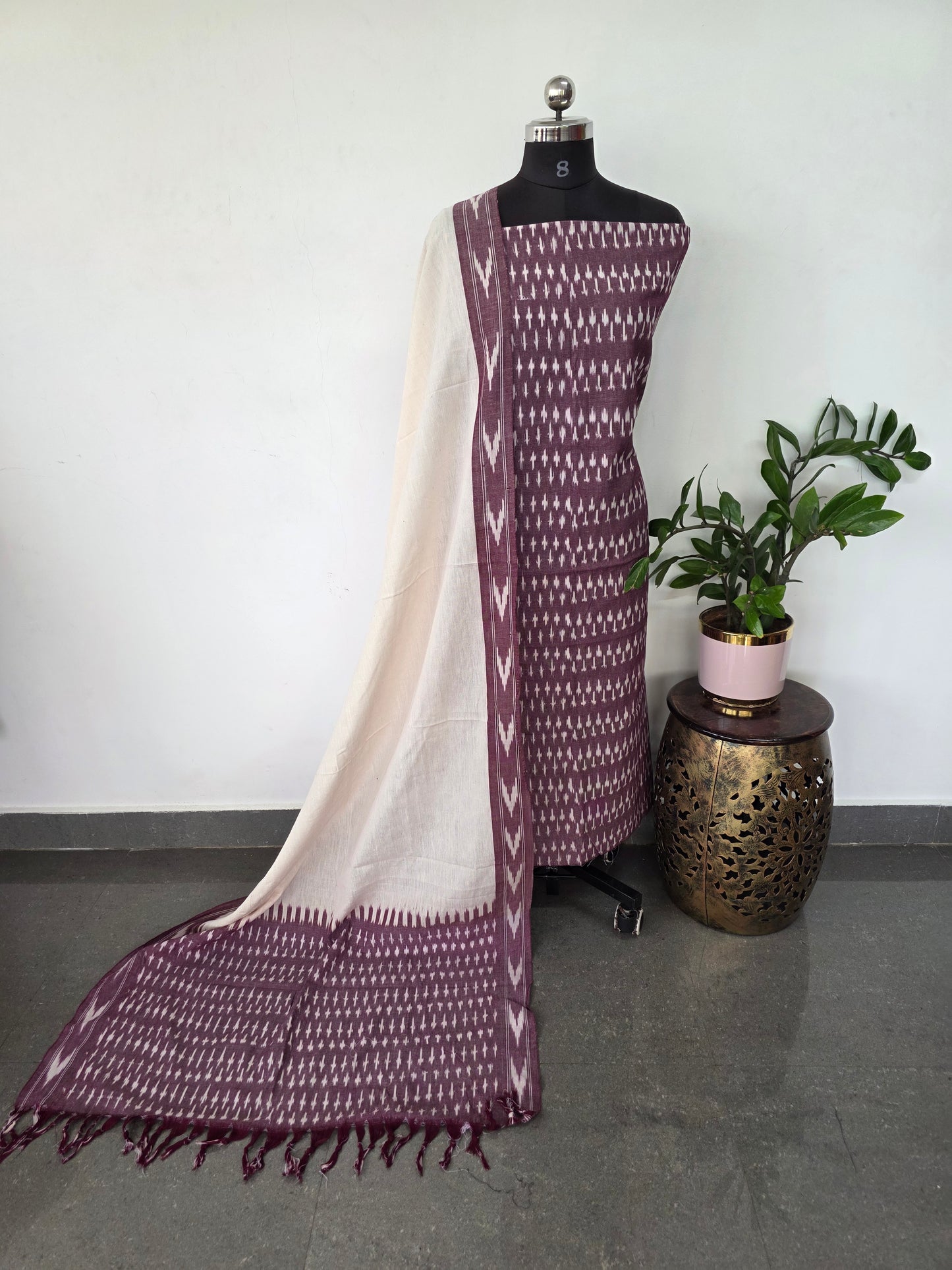 Pochampally ikkat cotton set - KK168