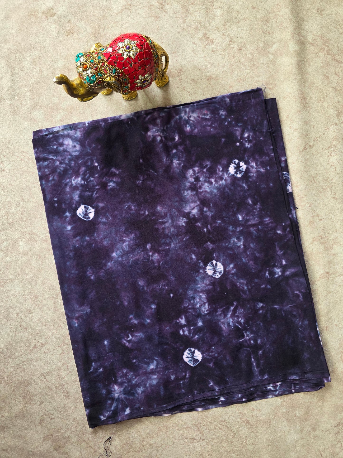Tie & dye Batik Nighty/ Kaftan fabric ( approx 3 mtrs ) - NF65