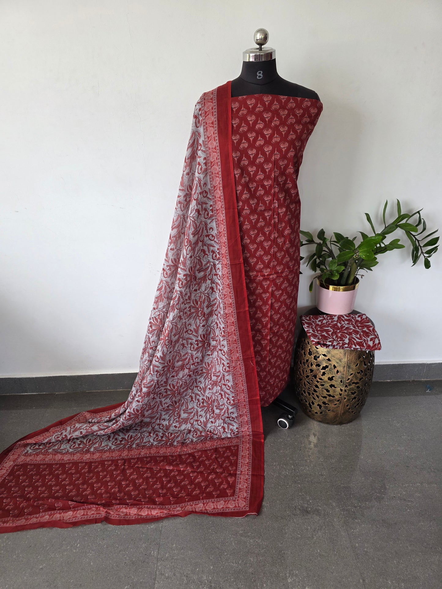 Jaipuri pure cotton salwar set - JA859