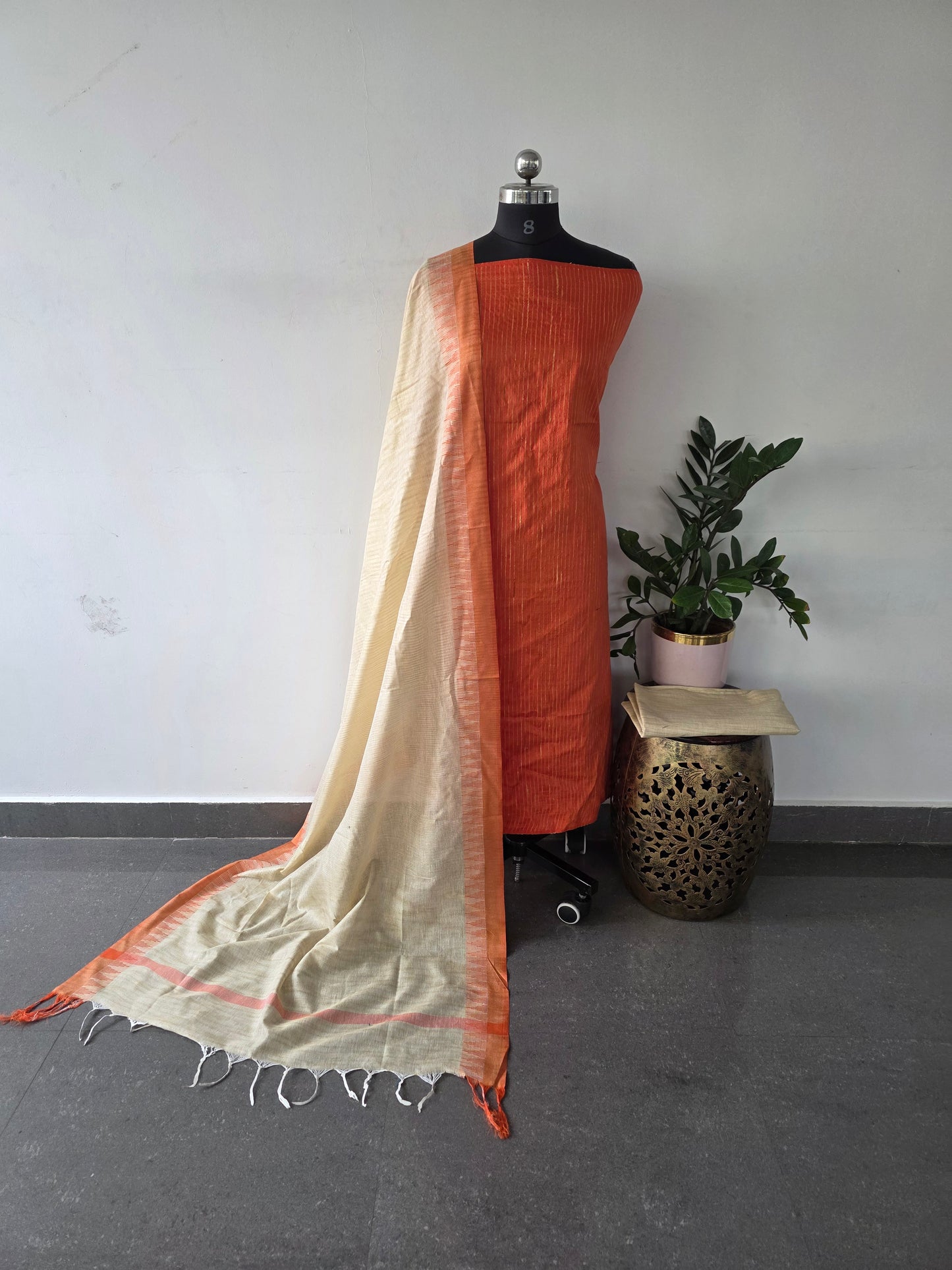 Bhagalpuri katan khadi cotton salwar set -BK7