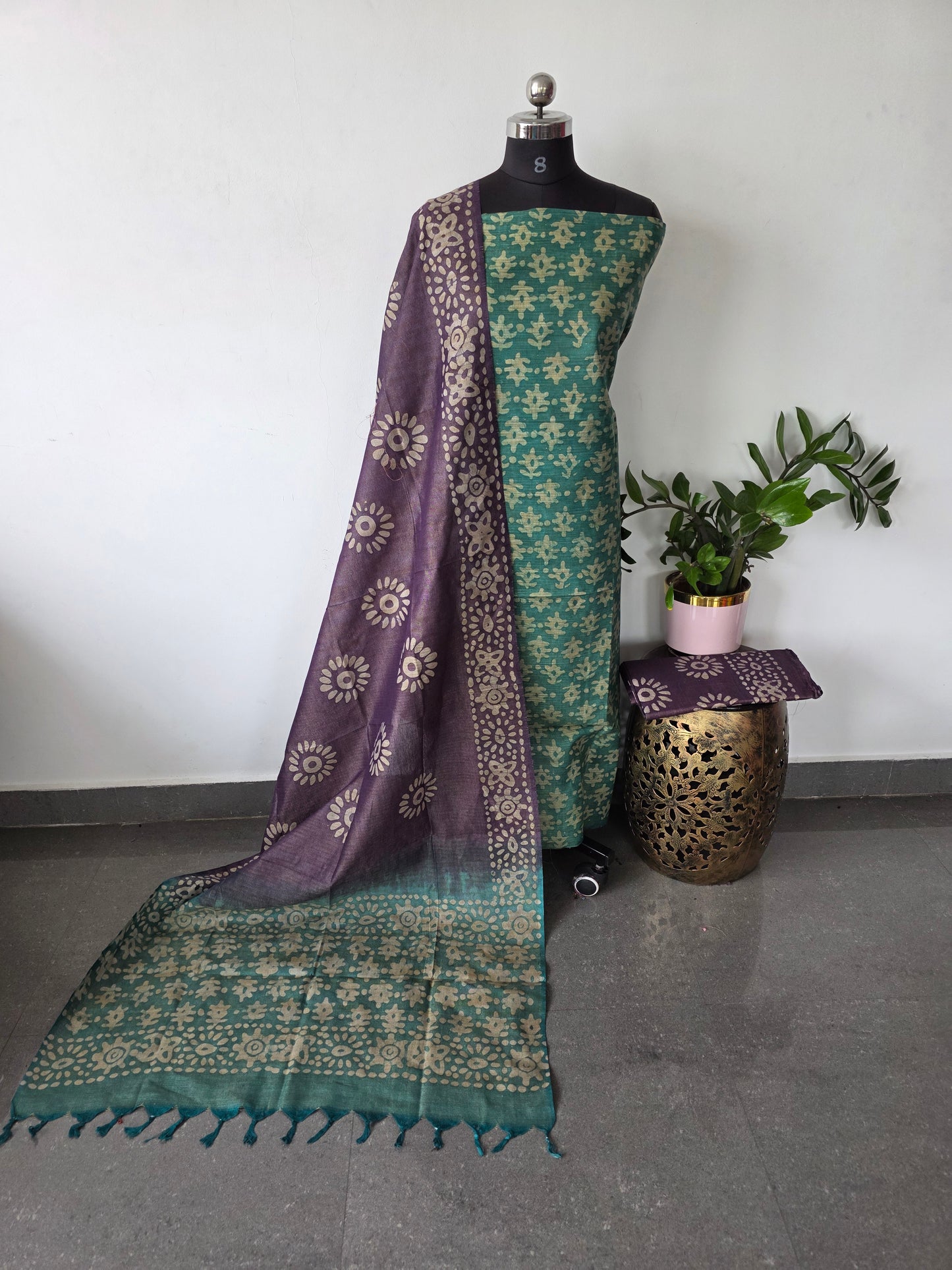 Bhagalpuri batik salwar set - BA451
