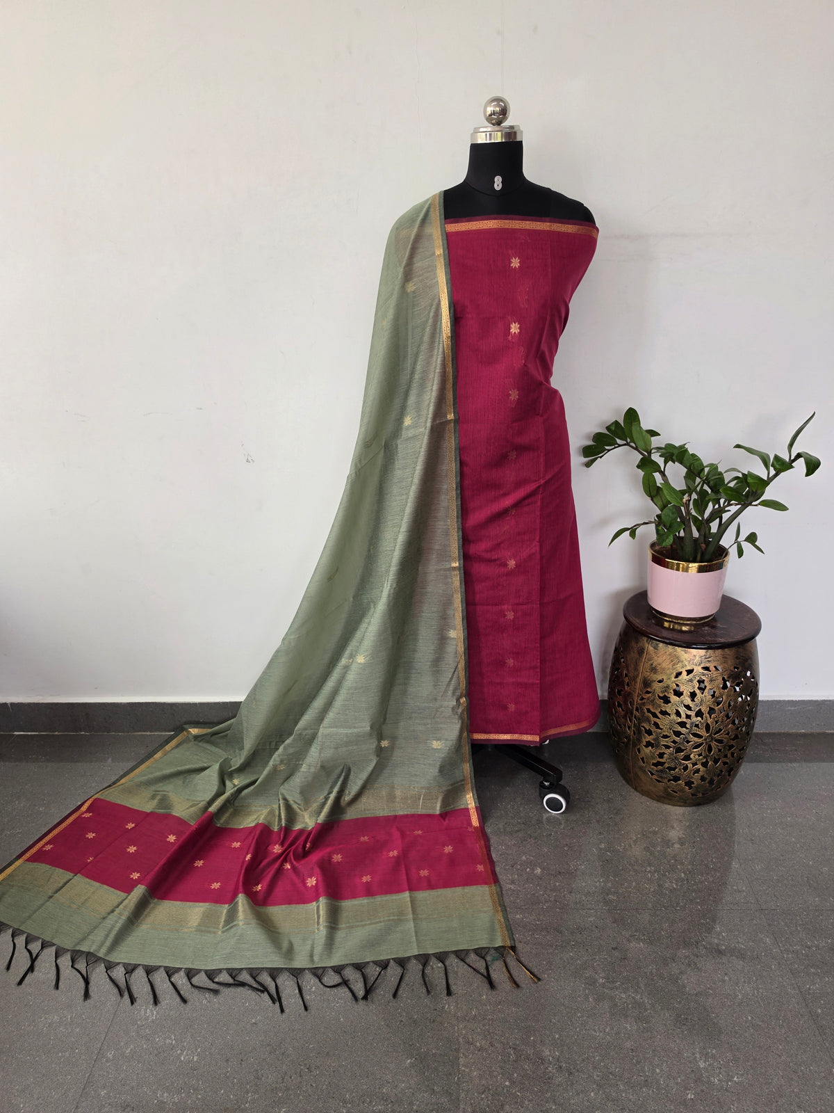 Semi Maheshwari silk set-SM322