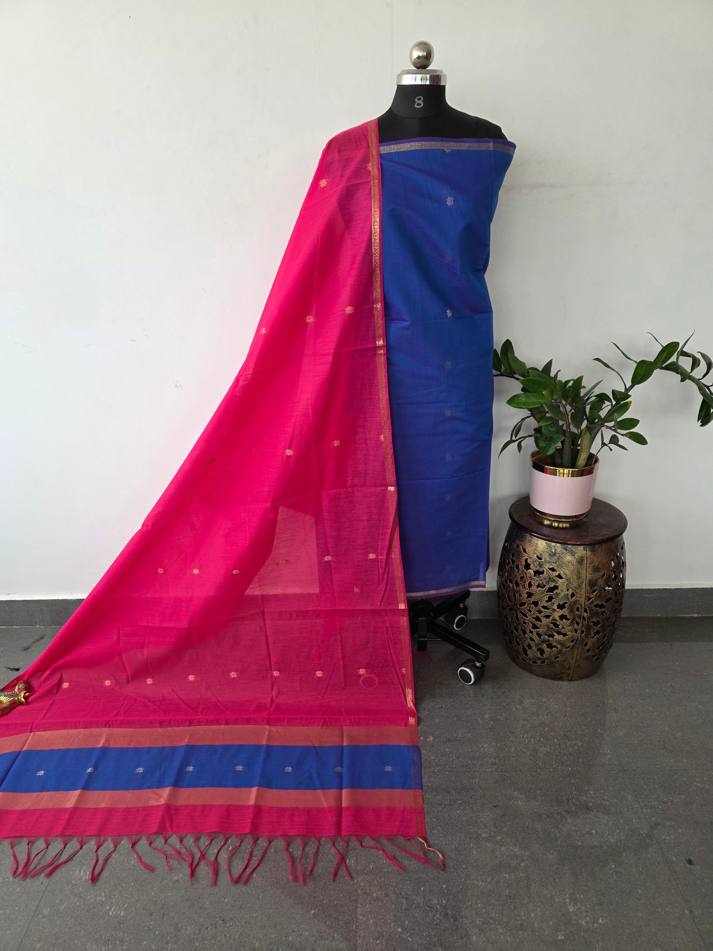 Semi Maheshwari silk salwar set - SM137