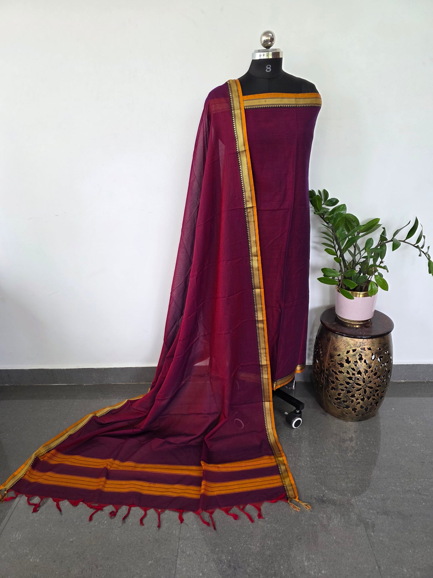 Mercerised narayanapet salwar set (4.5 meters)- NA389