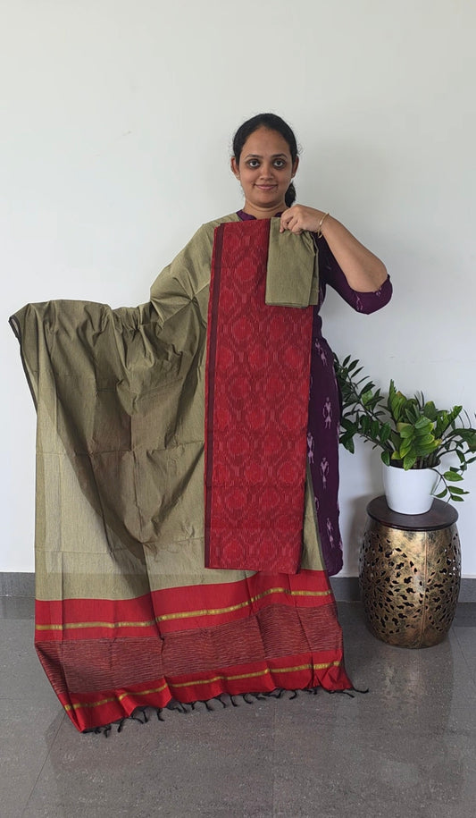 Pochampally full ikkat sico set - SA62