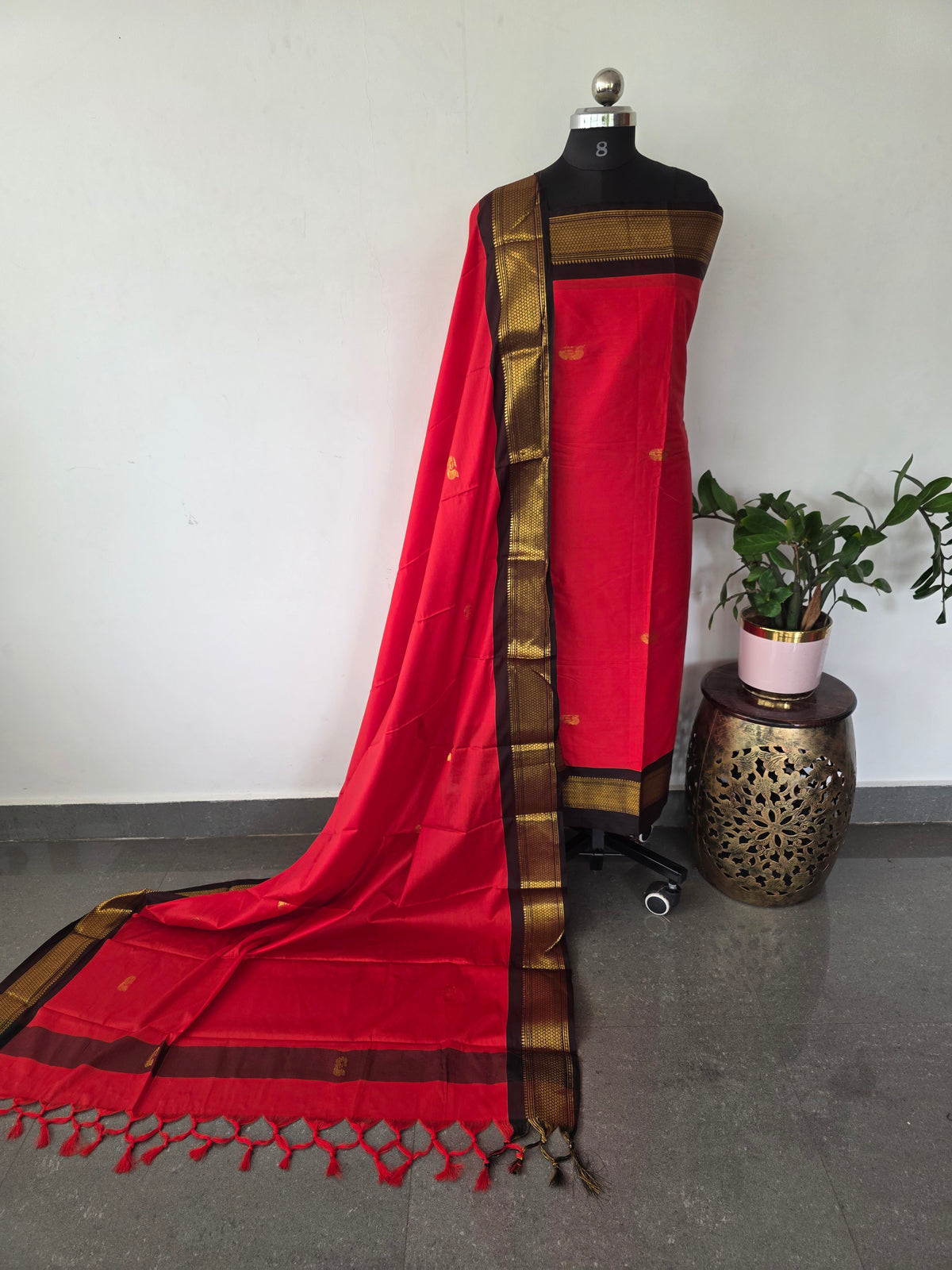 Kovilpattu soft silk set(4.5 mtrs) -NA594