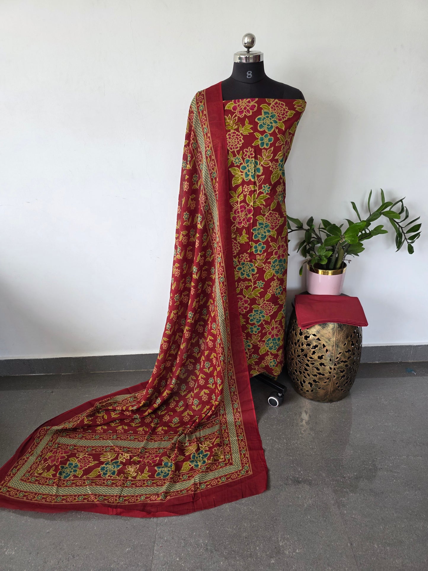 Jaipuri pure cotton salwar set - JA862
