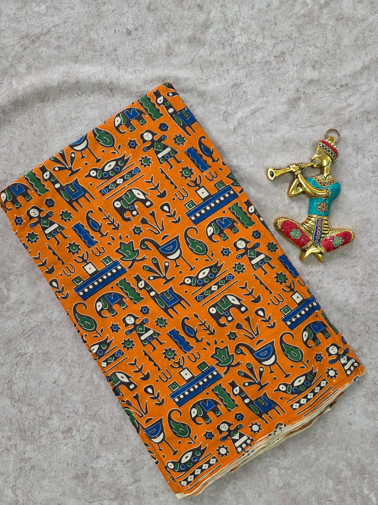 Pure kalamkari cotton running material (0.5mtr)-DK129