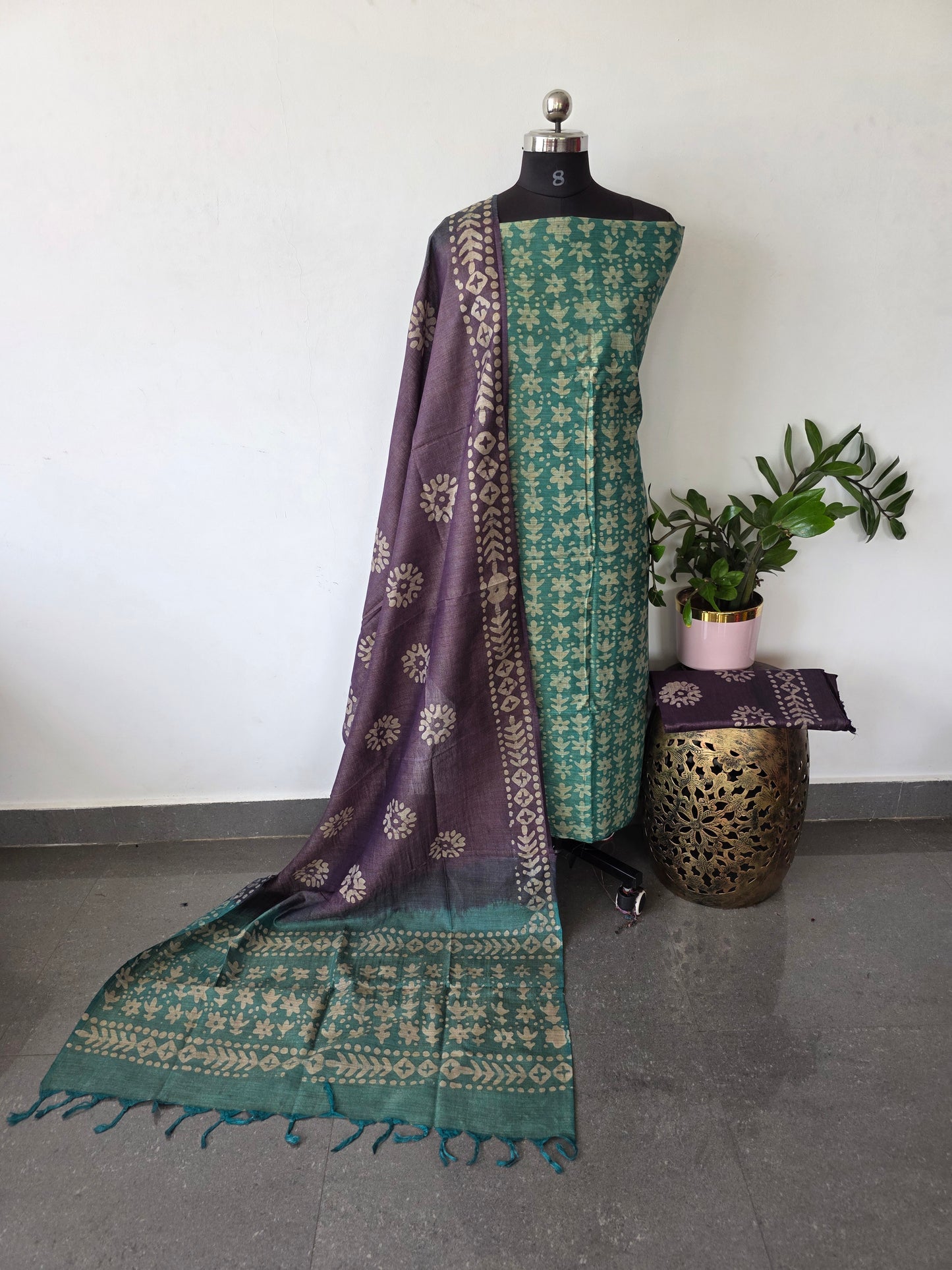 Bhagalpuri batik salwar set - BA460