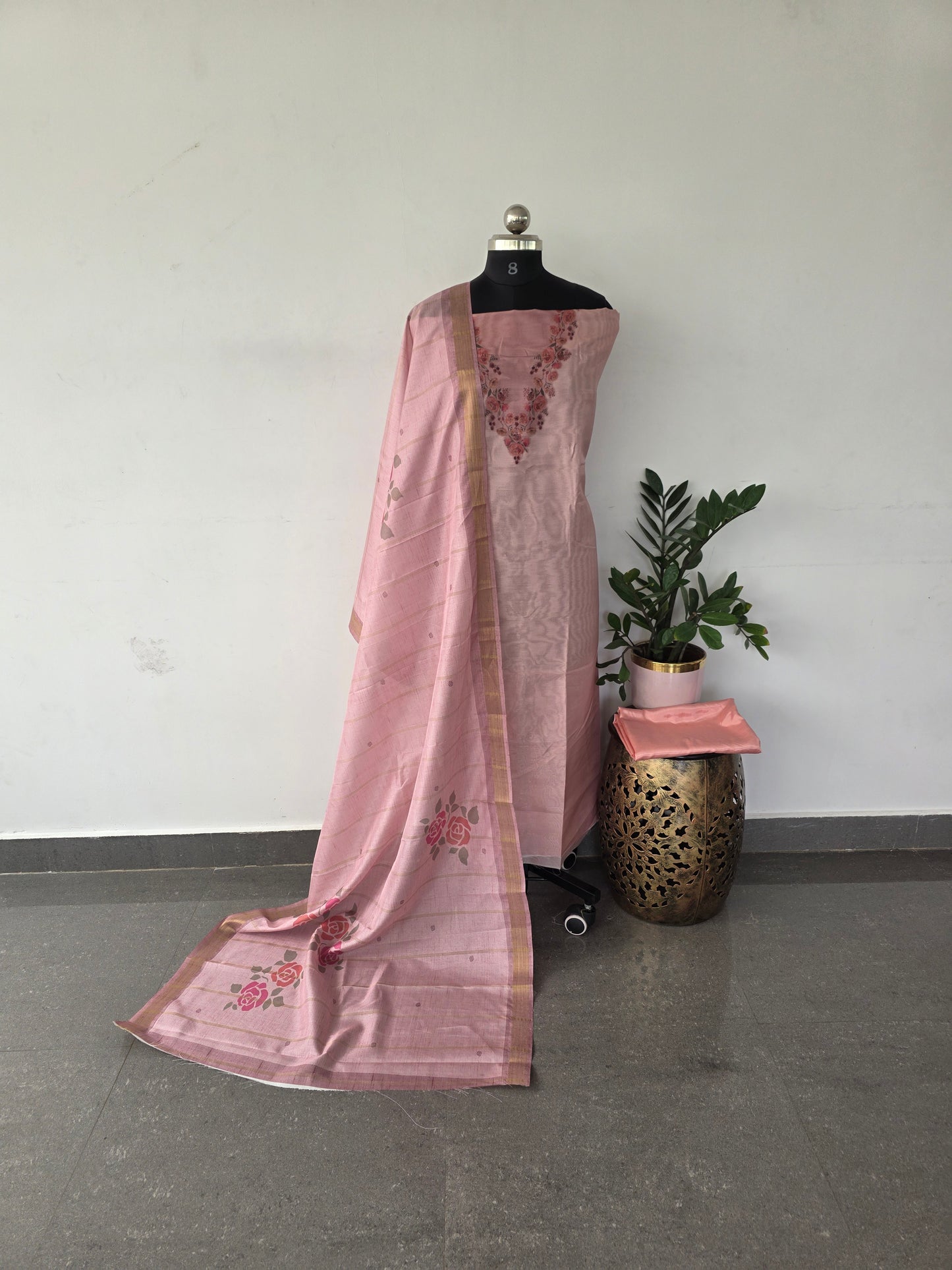 Fancy soft silk set - 17